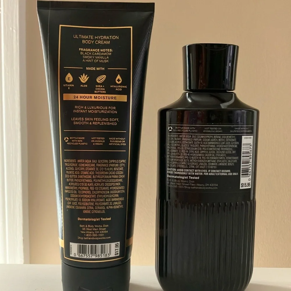 🆕 NOIR Body Cream and Face & Body Wash Bundle 2 - Piece Set FULL SIZE